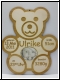 Teddy mit Babybild klein mit Gravur