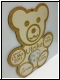 Teddy mit Babybild XL gro� mit Gravur