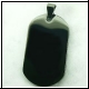 Edelstahlanh�nger -  schwarze Gravurplatte