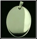 Edelstahlanh�nger oval - Gravurplatte