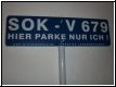 Parkplatzschild