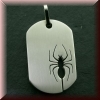 Edelstahlanh�nger -  Spinne
