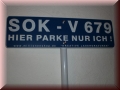 Parkplatzschild