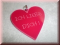 Acryl - Herz Anh�nger mit  Gravur